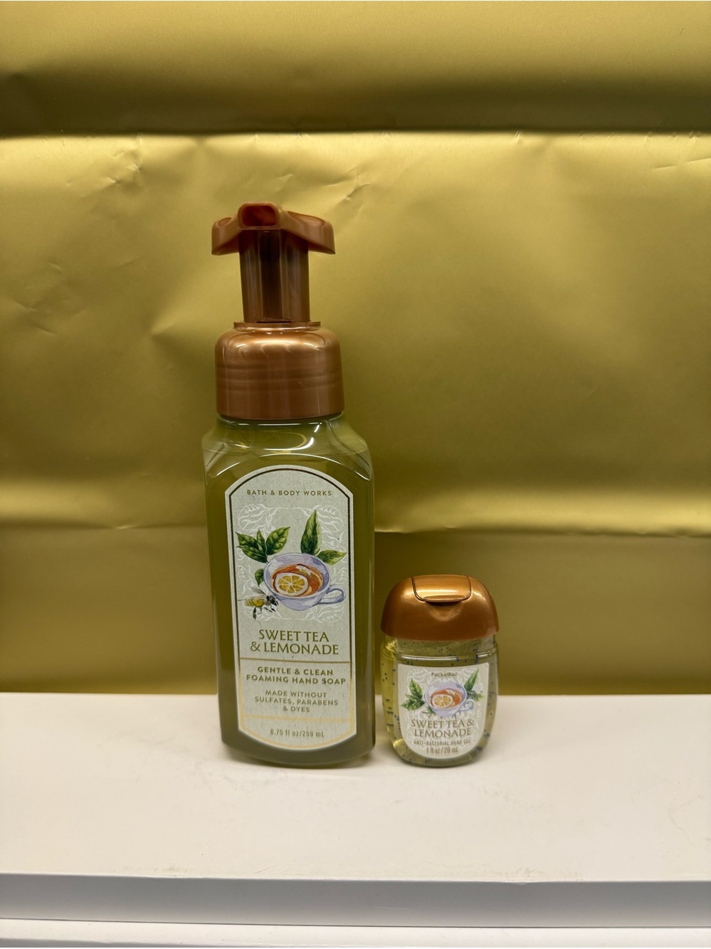 Bath and body works sweet tea and lemonade hand soap and pocketbac bundle